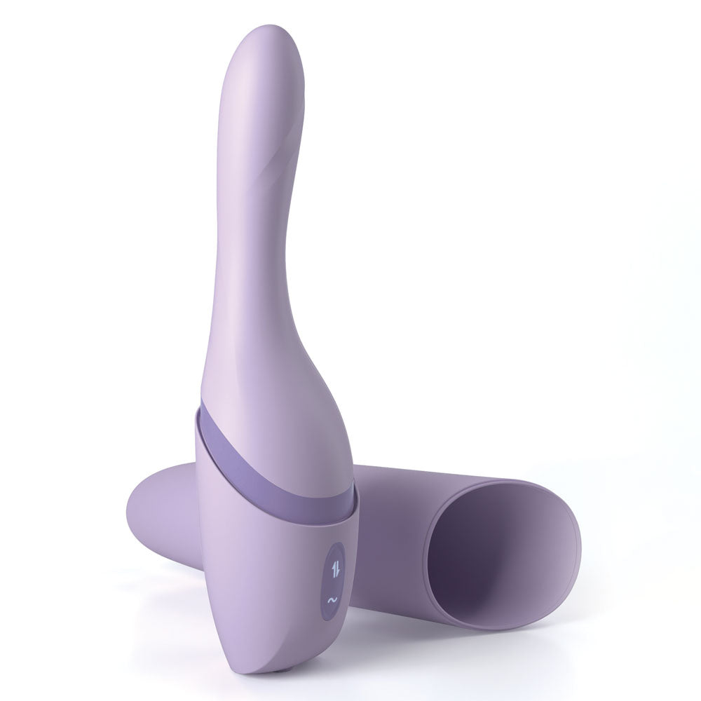 JimmyJane Hello Bang - Purple 27 cm USB Rechargeable Warming & Thrusting Vibrator - JJ40053