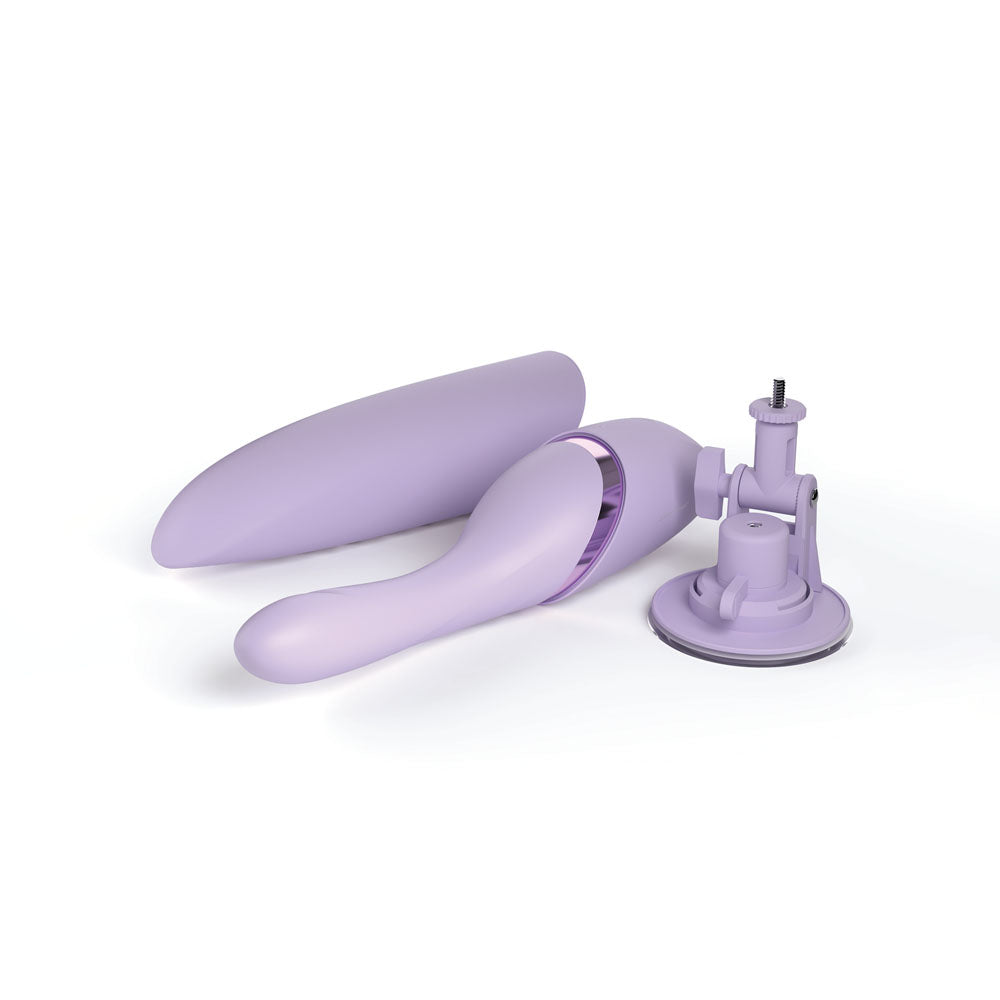 JimmyJane Hello Bang - Purple 27 cm USB Rechargeable Warming & Thrusting Vibrator - JJ40053