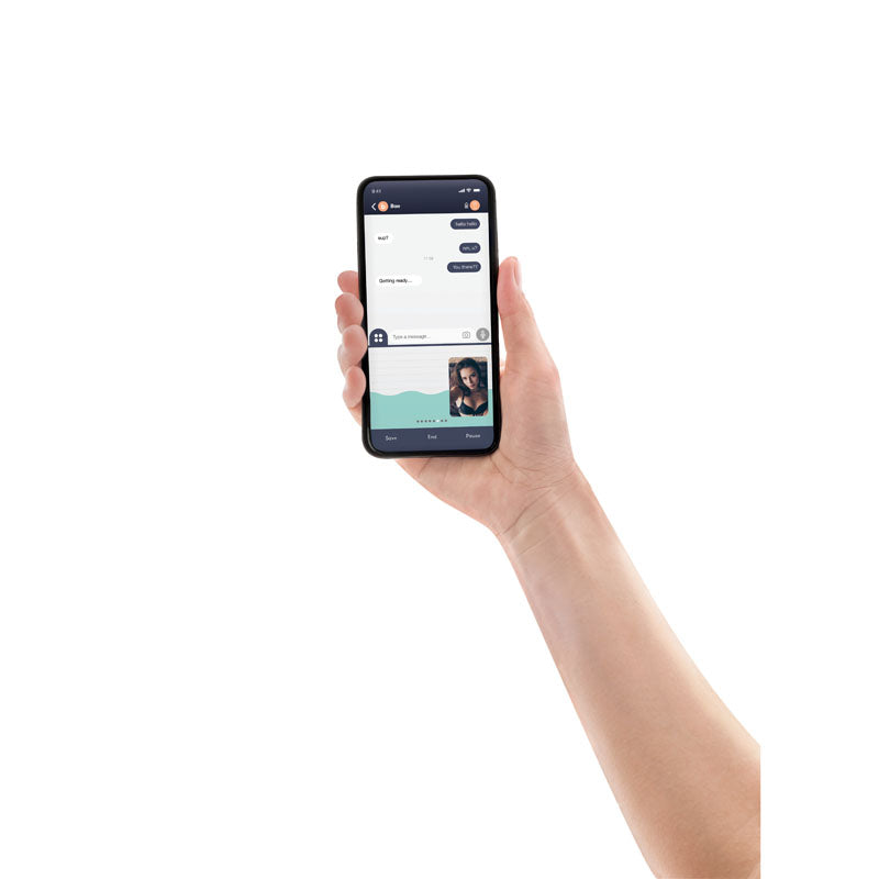 Love Distance REACH - Rose Rechargeable Strap-On Stimulator with App Control - LD-005-ROS