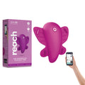 Love Distance REACH - Rose Rechargeable Strap-On Stimulator with App Control - LD-005-ROS