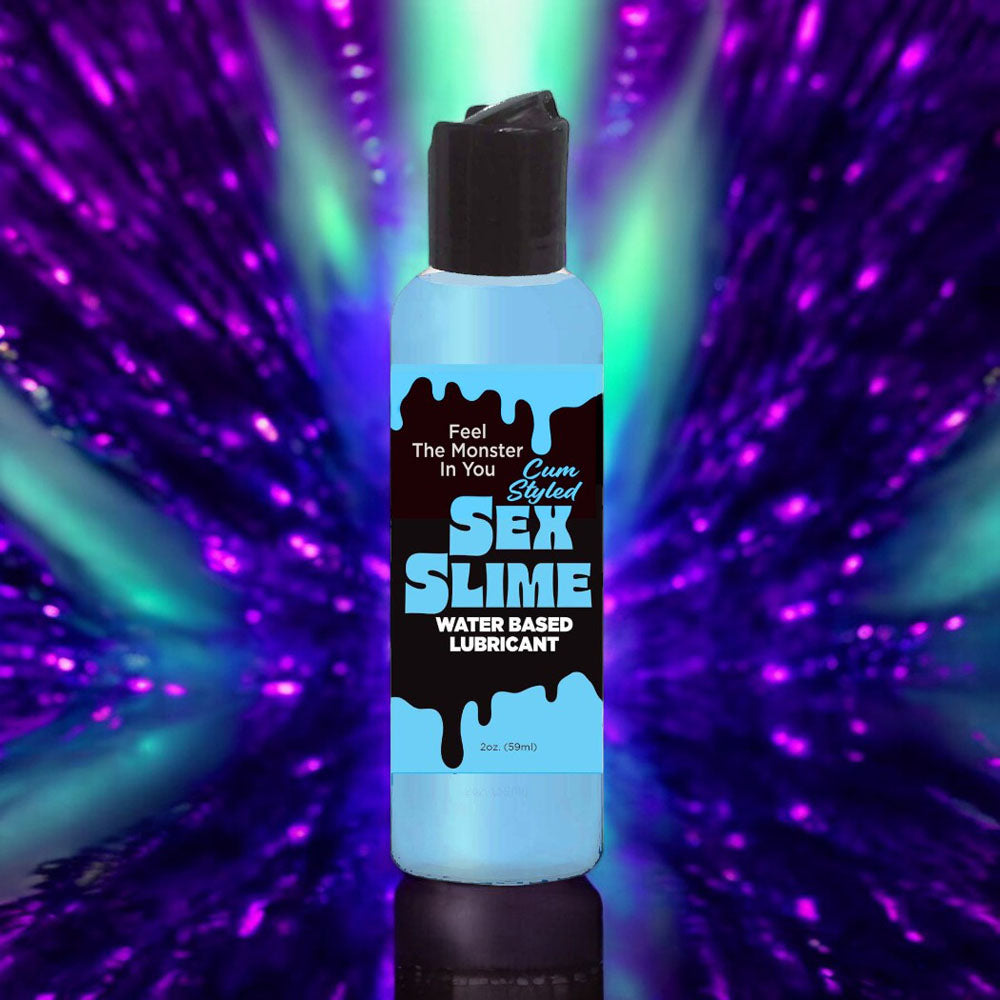 Sex Slime Cum Style Creature Lube - Blue 120 ml - Blue Cum Style Water Based Lubricant - 120 ml Bottle - LGBT.1312