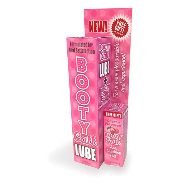 Booty Call Lube Duo - 188 ml Anal Lubricant with 10 ml Numbing Gel - LGBT.306