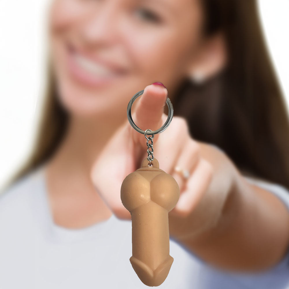 Super Fun Key Chain - Squishy Penis - Novelty Keychain - LGCP.1177