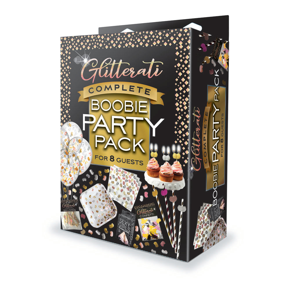 Glitterati Complete Boobie Party Pack - Party Set for 8 People - LGCP.1211