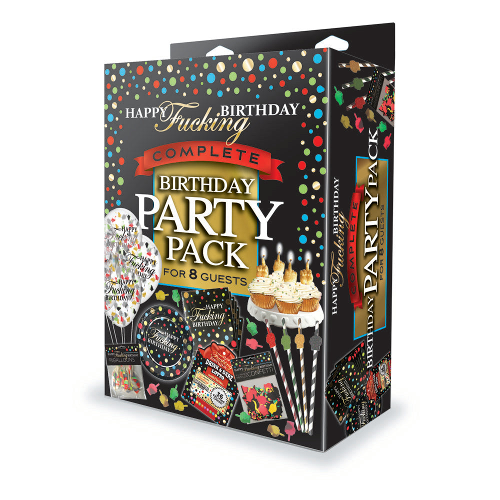 Happy F**king Birthday Complete Party Pack - Party Set for 8 People - LGCP.1213