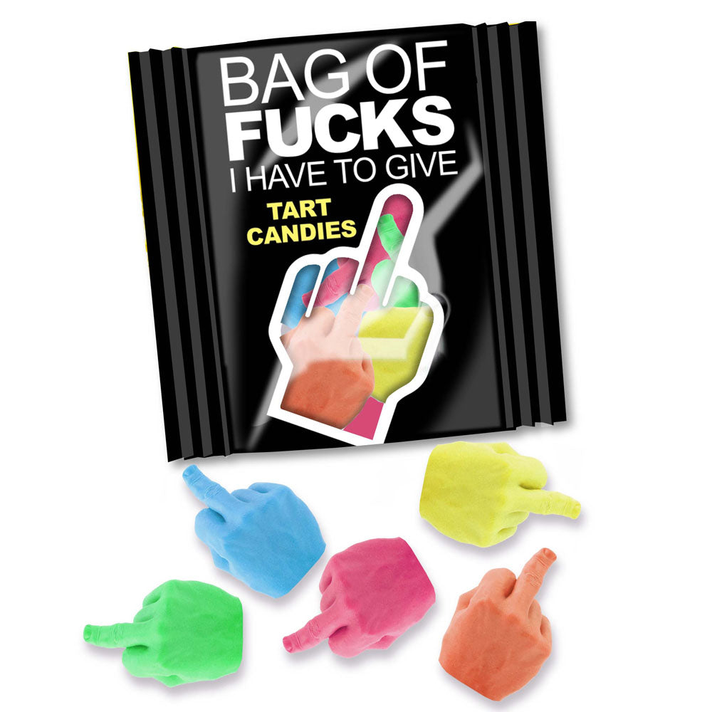 Bag Of Fucks I Have To Give - Display - Fruit Flavoured Lollies - Counter Display of 100 Mini Packs - LGCP.1216
