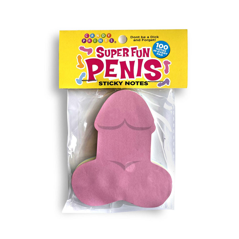 Super Fun Penis Sticky Notes - Multi Coloured Novelty Sticky Notes - 100 Pack - LGCP.1218