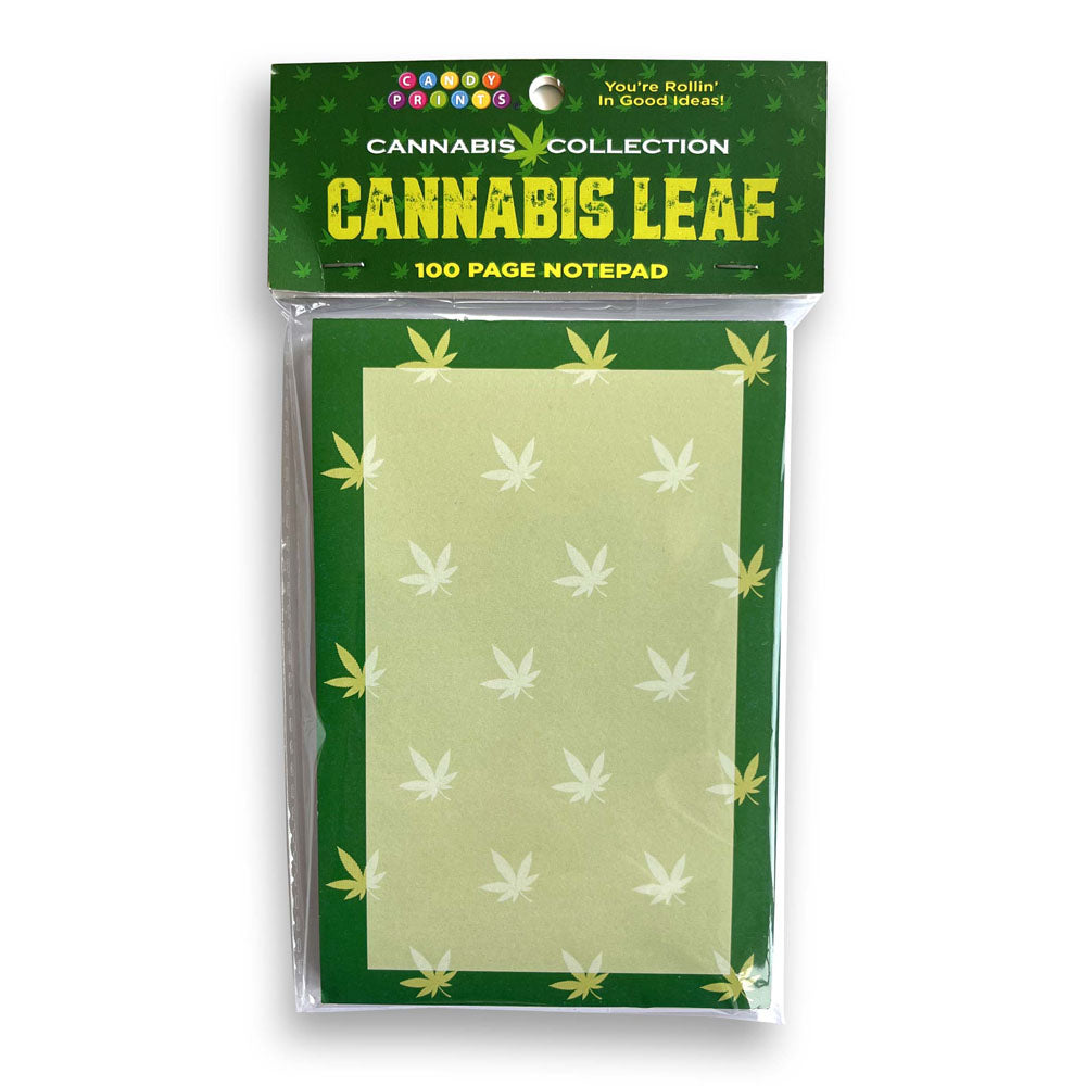 Cannabis Leaf Notepad - Novelty Notepad - 100 Pages - LGCP.1229