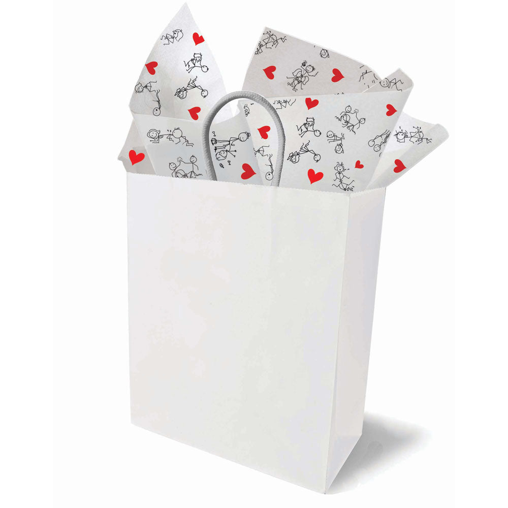 Naughty Stick Figure Tissue Paper Sheets - Novelty Decoration Sheets - 6 Pack - LGCP.1235