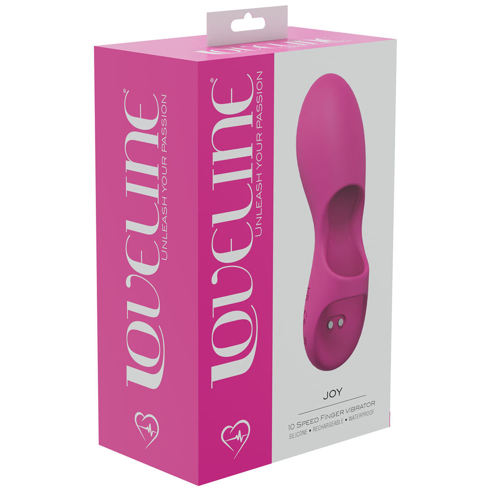 LOVELINE Joy - Pink - Pink USB Rechargeable Finger Stimulator - LOVU007PNK