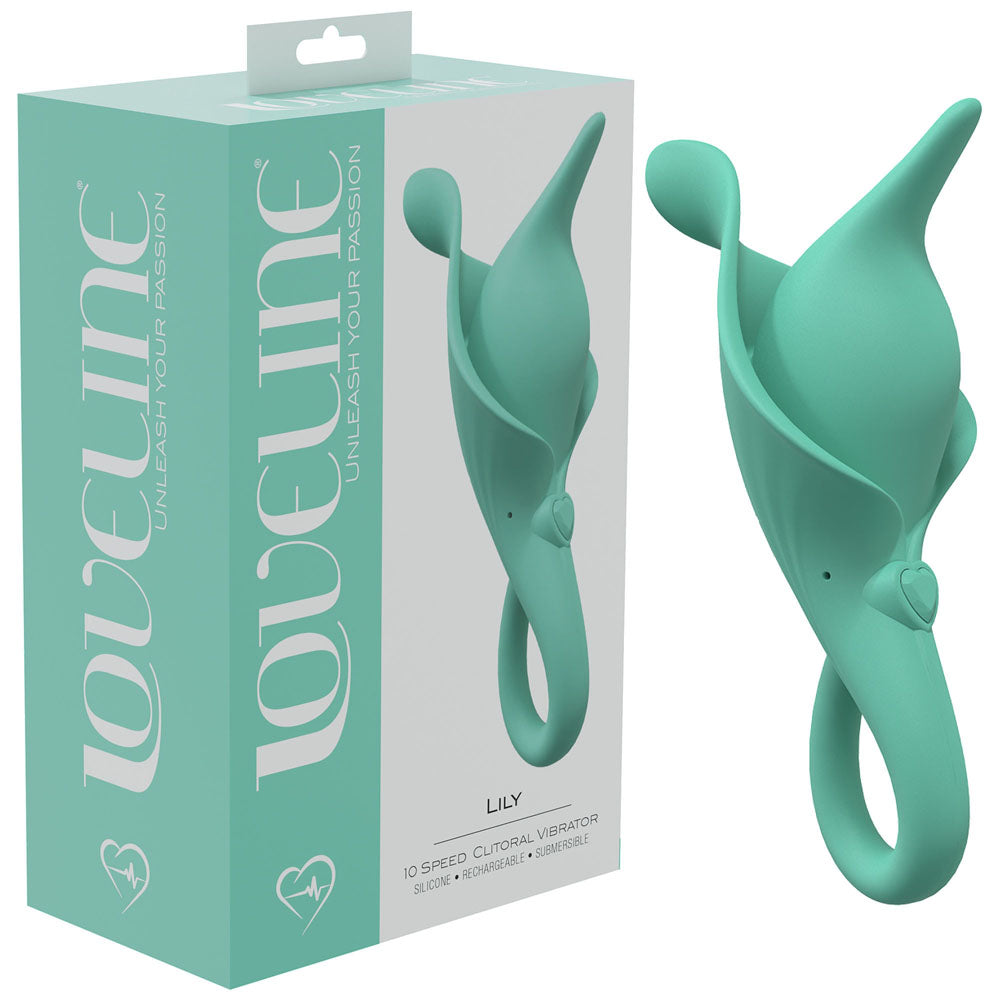 LOVELINE Lily - Green - Green USB Rechargeable Stimulator - LOVU008GRN