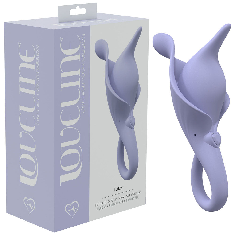 LOVELINE Lily - Lavender - Lavender USB Rechargeable Stimulator - LOVU008LAV