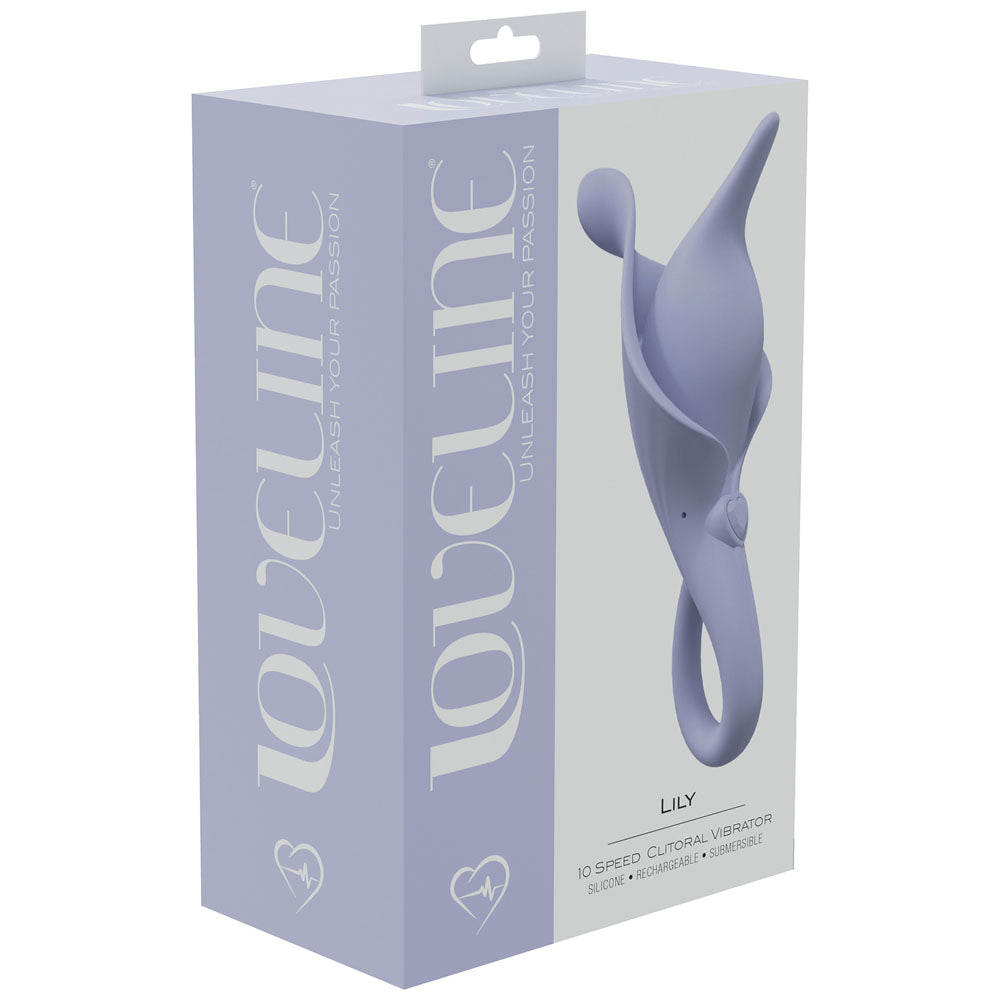 LOVELINE Lily - Lavender - Lavender USB Rechargeable Stimulator - LOVU008LAV