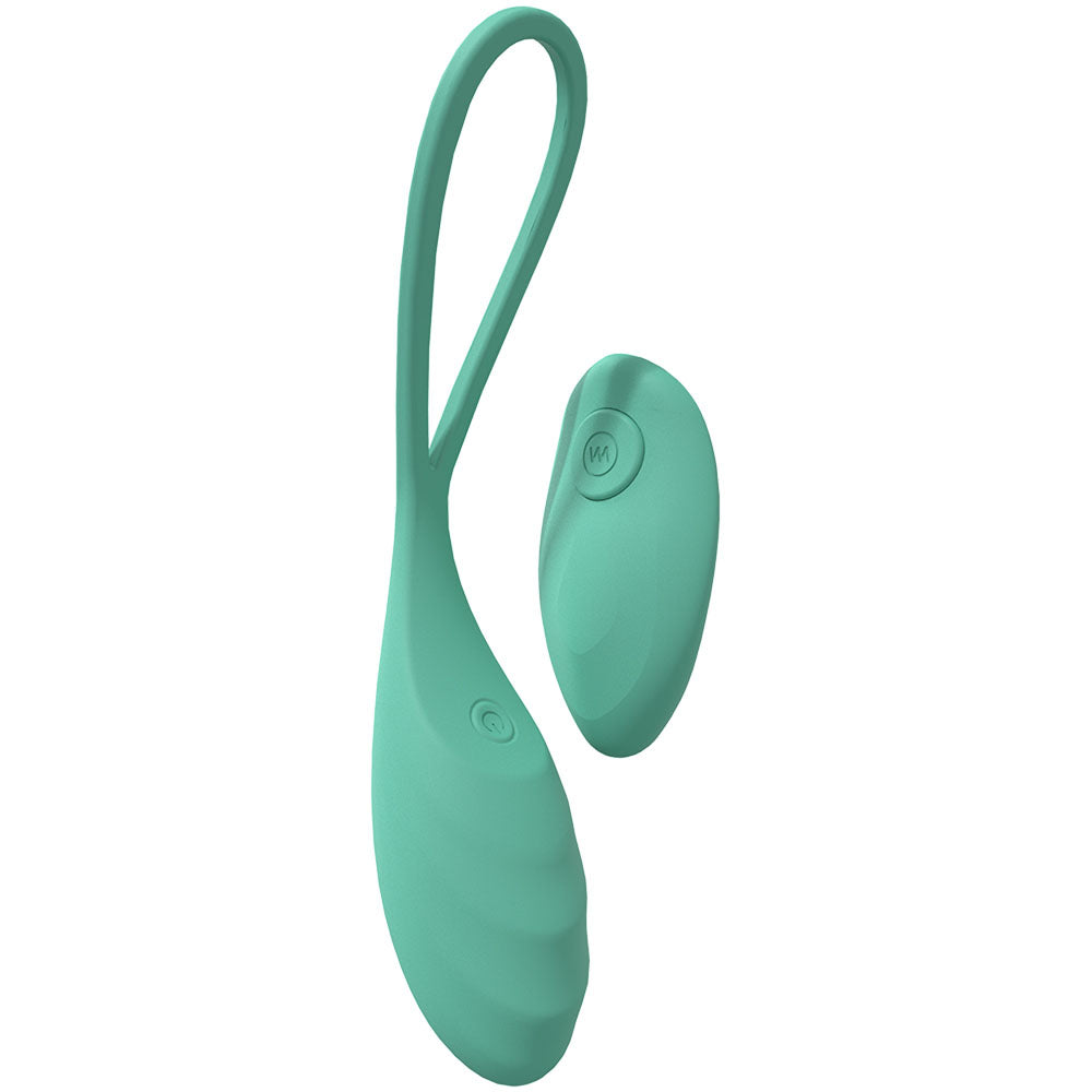 LOVELINE Passion - Green - Green USB Rechargeable Vibrating Egg with Wireless Remote - LOVU014GRN