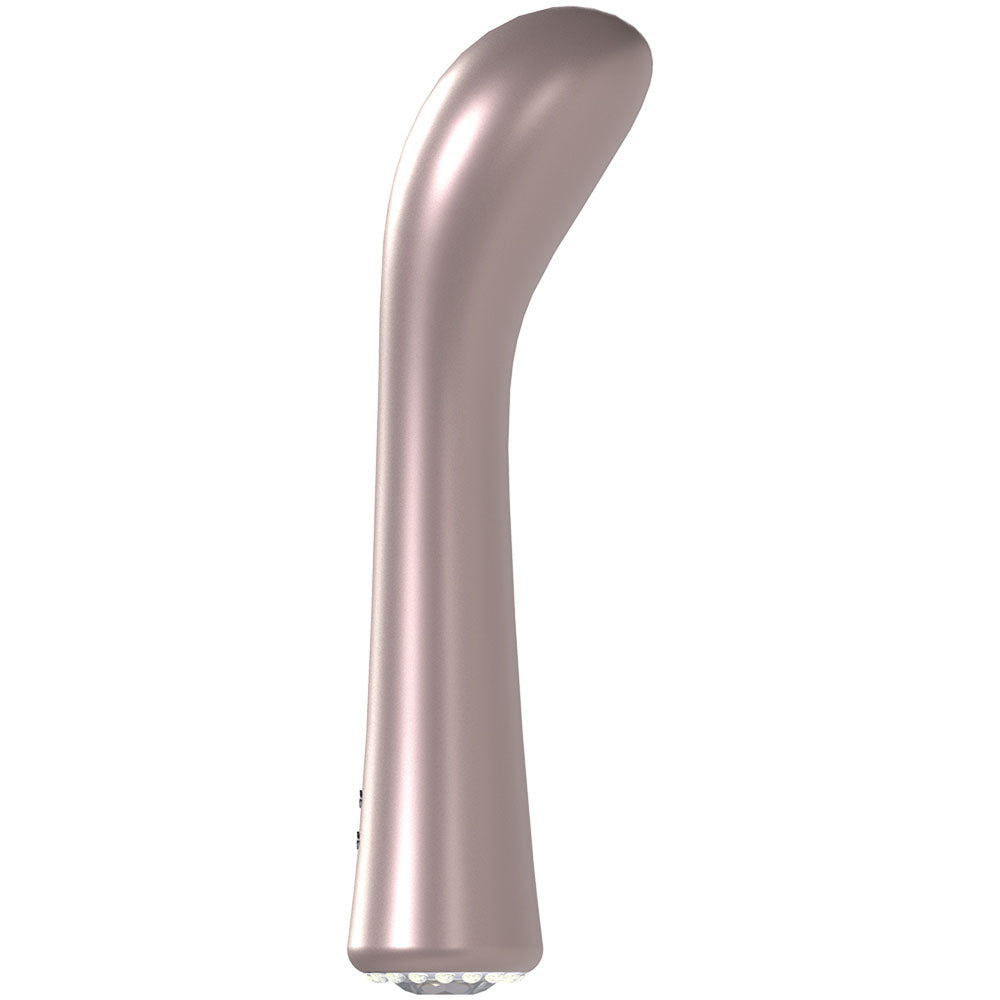 LOVELINE La Perla III - Pink - Pearlescent Pink 19.2 cm USB Rechargeable Vibrator - LOVU025PPNK