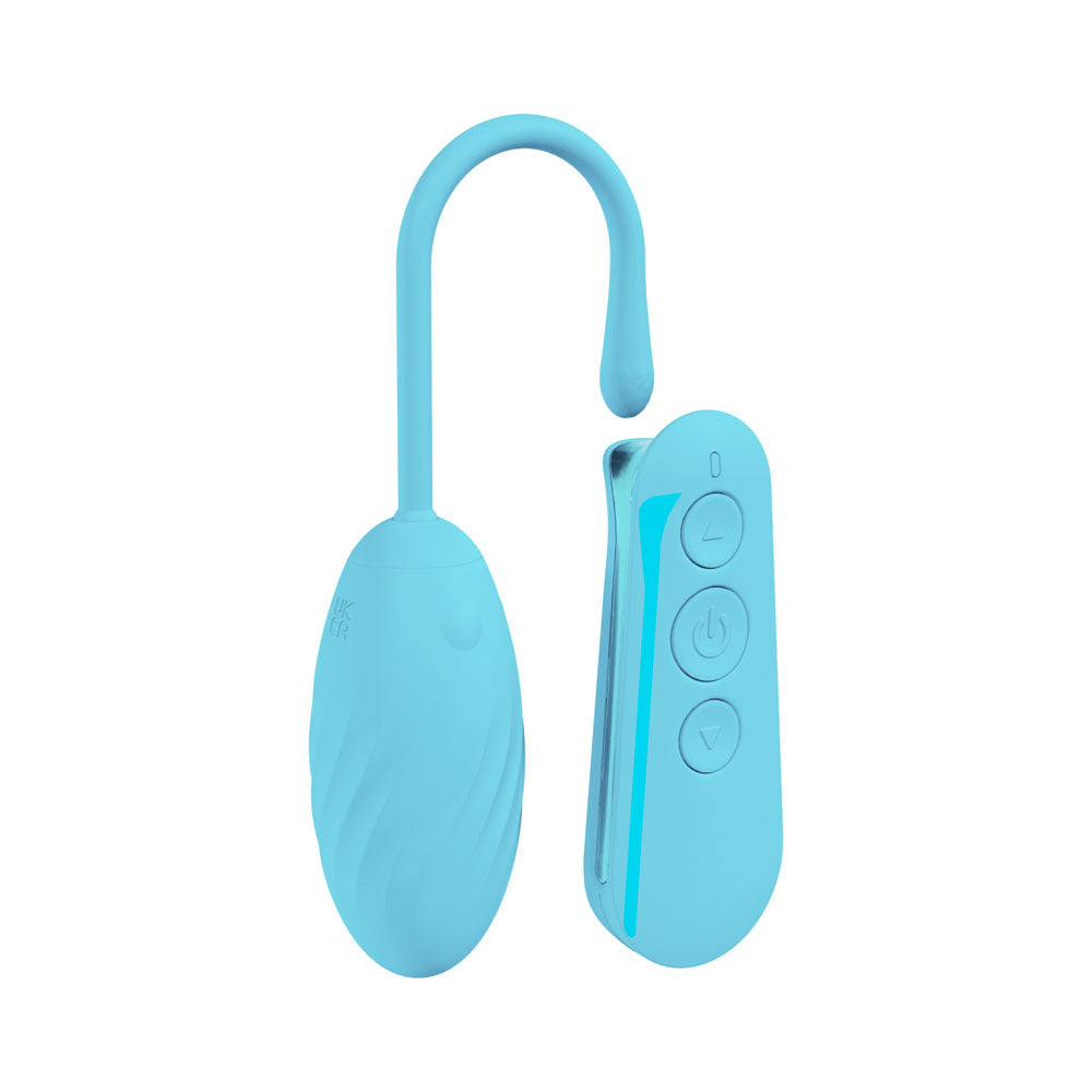 LOVELINE Felicite - Blue - Blue USB Rechargeable Vibrating Egg with Wireless Remote - LOVU055BLU