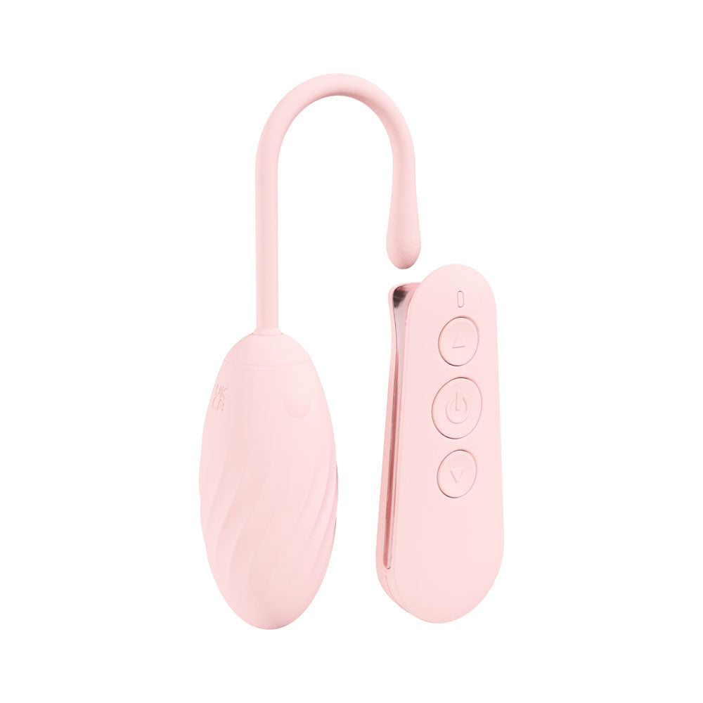 LOVELINE Felicite - Pink - Pink USB Rechargeable Vibrating Egg with Wireless Remote - LOVU055PNK