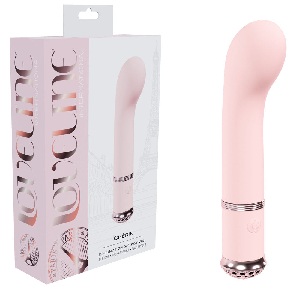 LOVELINE Cherie - Pink - Pink 14 cm USB Rechargeable Vibrator - LOVU061PNK