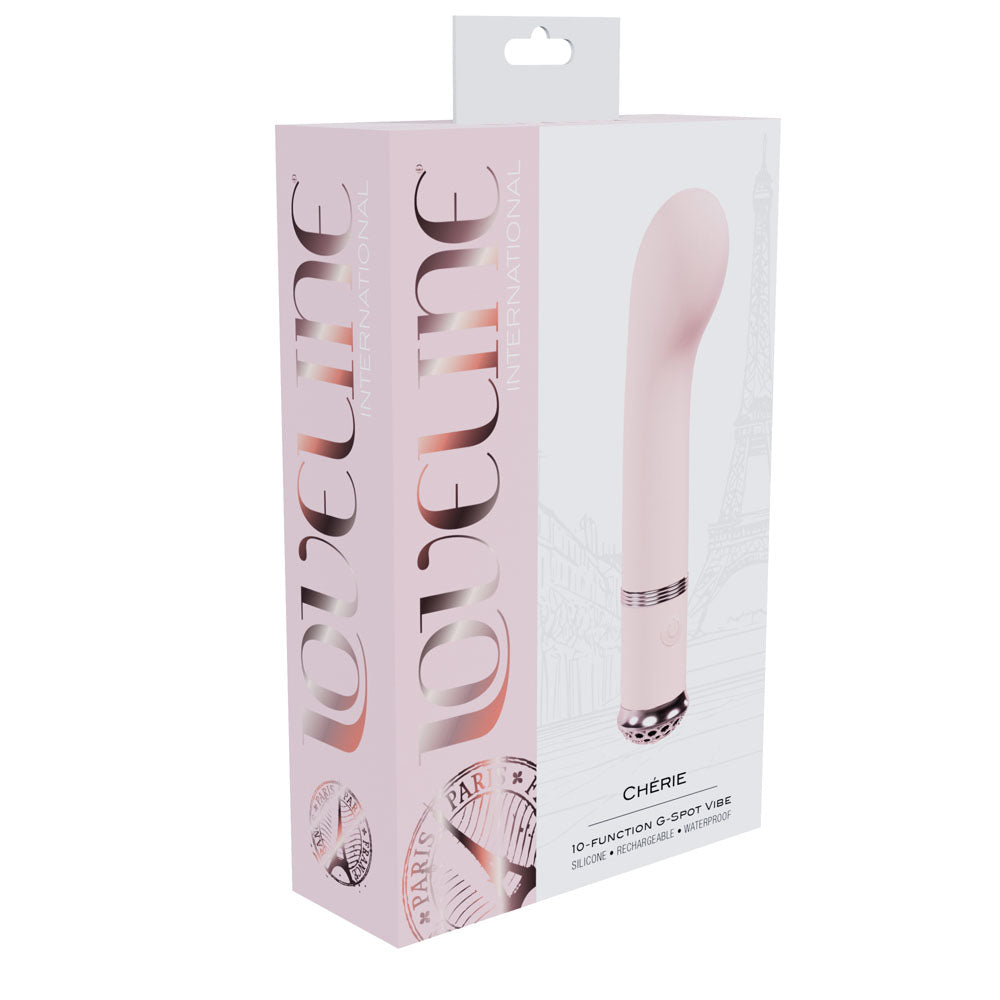 LOVELINE Cherie - Pink - Pink 14 cm USB Rechargeable Vibrator - LOVU061PNK