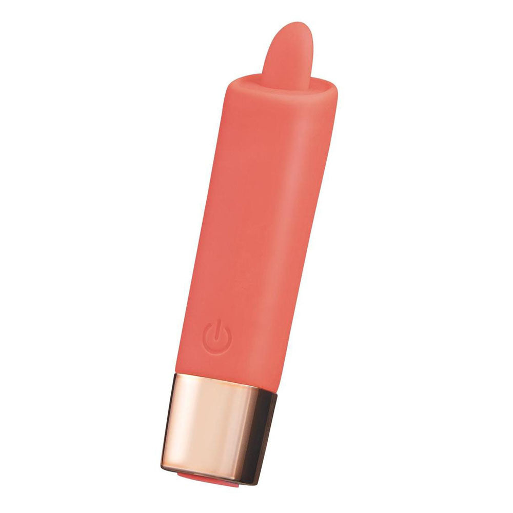 LAPDANCE Lick Me Mini Pocket Licking Vibrator - Pink 9.7 cm USB Rechargeable Flicking Stimulator - LT204