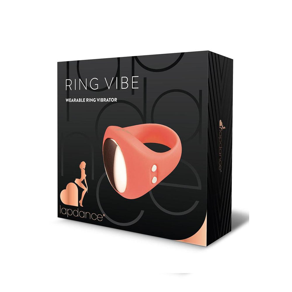 LAPDANCE Ring Vibe Wearable Ring Vibrator - Pink USB Rechargeable Ring Vibrator - LT206