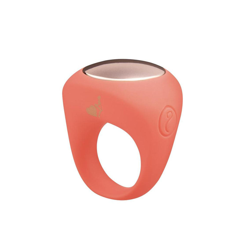 LAPDANCE Ring Vibe Wearable Ring Vibrator - Pink USB Rechargeable Ring Vibrator - LT206