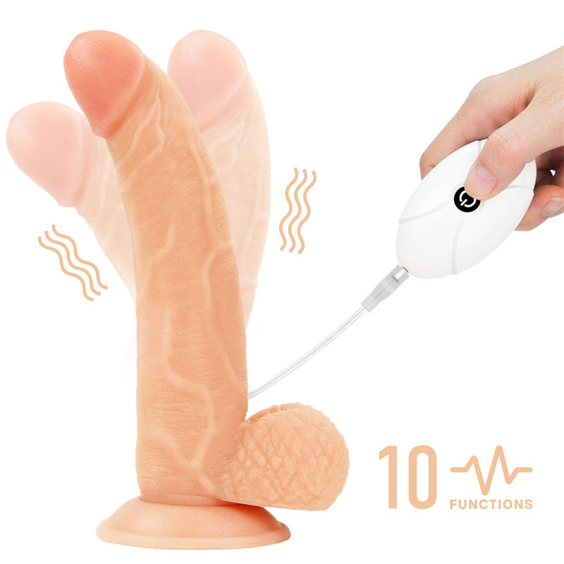 Ingen Vibrating Easy Strap-On Set - Flesh 21.6 cm (8.5'') Vibrating Strap-On - LV715118