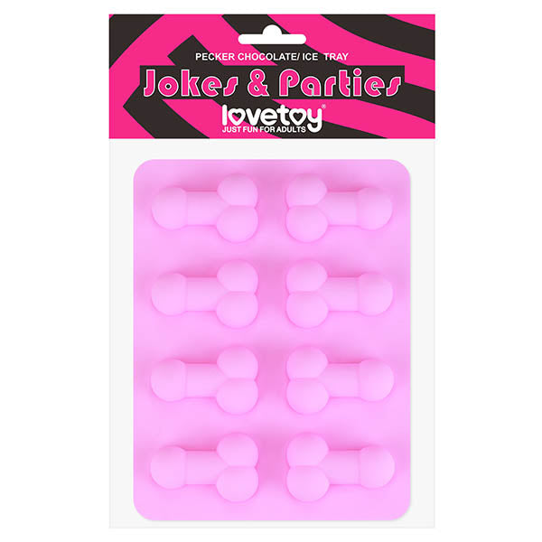 Jokes & Parties Pecker Chocolate/Ice Tray - Silicone Tray - Makes 8 Dickies - LV765012
