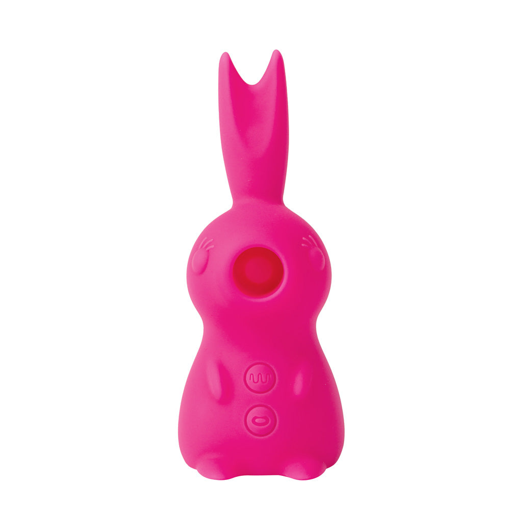 Maia HUNNI - Pink USB Rechargeable Sucking, Licking & Vibrating Stimulator - MA23-04