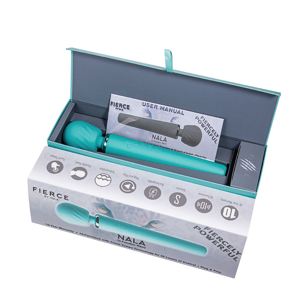 Maia NALA - Blue - Blue 30 cm USB Rechargeable Massage Wand - MA23-08-BLUE