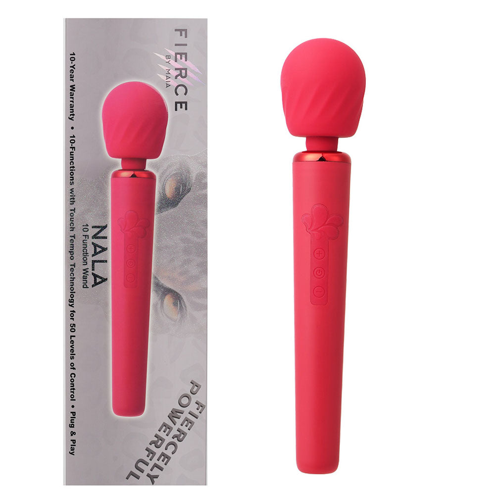 Maia NALA - Red - Red 30 cm USB Rechargeable Massage Wand - MA23-08-RED