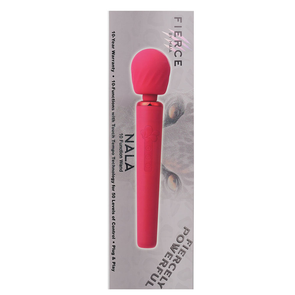 Maia NALA - Red - Red 30 cm USB Rechargeable Massage Wand - MA23-08-RED