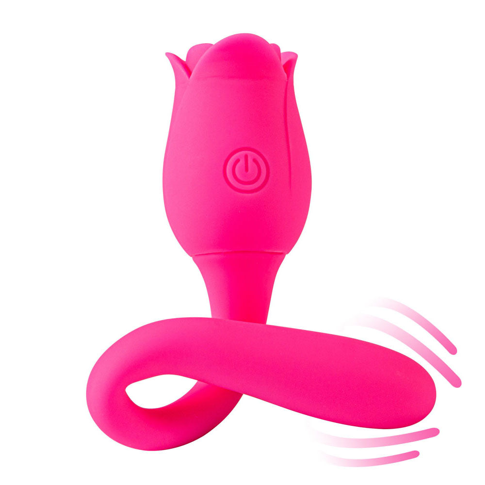 Maia MEADOW - Pink 14 cm USB Rechargeable Flower Stimulator - MA23-09