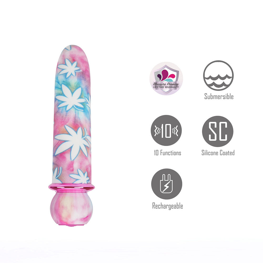 Maia JAGUAR 420 Tie Die - 420 Tie Die 10.1 cm USB Rechargeable Bullet - MA24-01-420TD