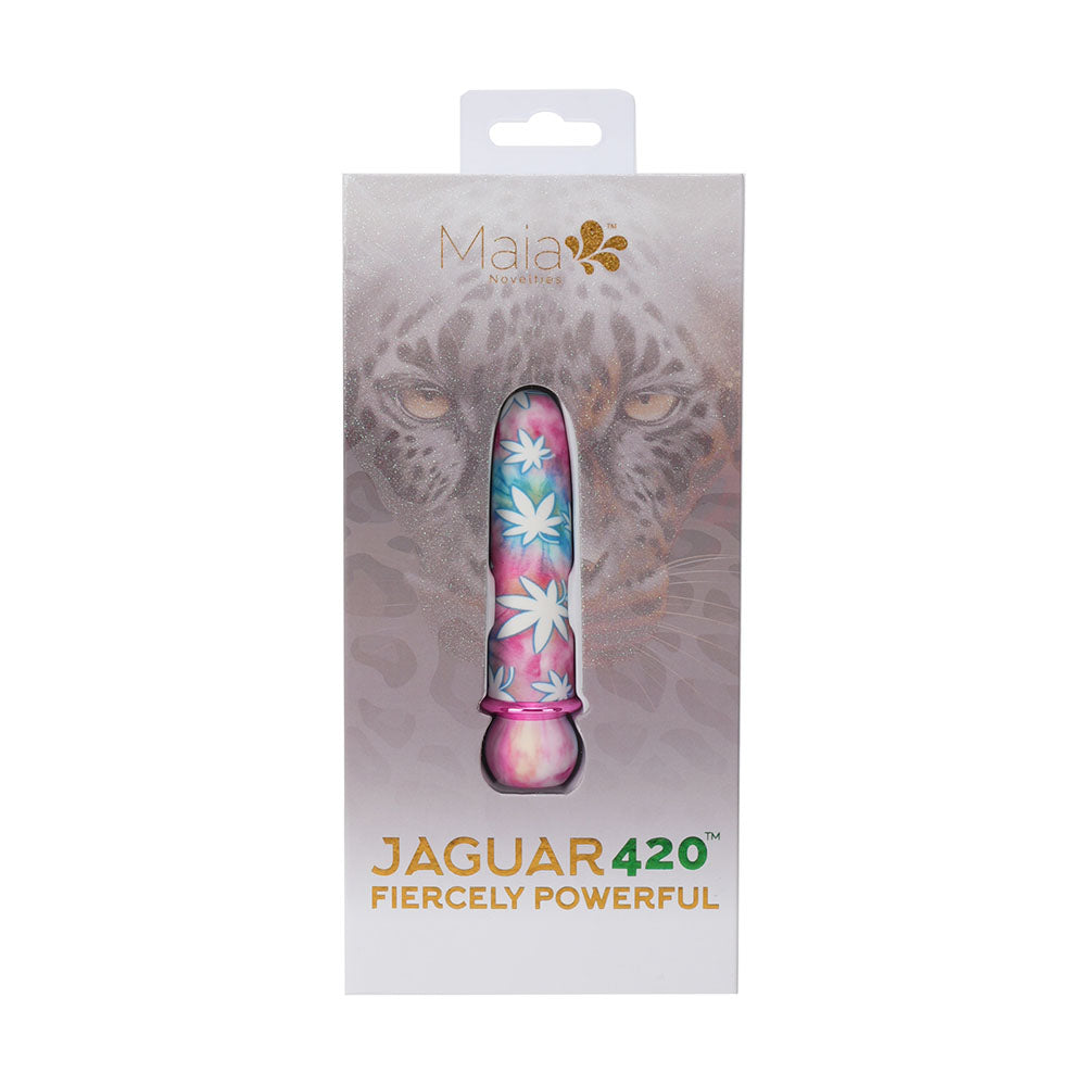 Maia JAGUAR 420 Tie Die - 420 Tie Die 10.1 cm USB Rechargeable Bullet - MA24-01-420TD