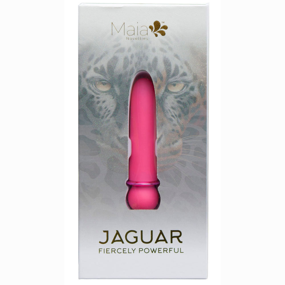 Maia JAGUAR - Pink - Pink 10.1 cm USB Rechargeable Bullet - MA24-01-PINK