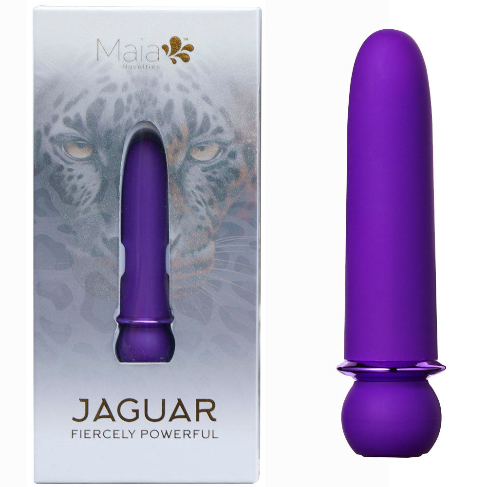 Maia JAGUAR - Purple - Purple 10.1 cm USB Rechargeable Bullet - MA24-01-PURPLE