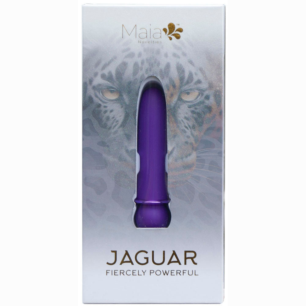 Maia JAGUAR - Purple - Purple 10.1 cm USB Rechargeable Bullet - MA24-01-PURPLE