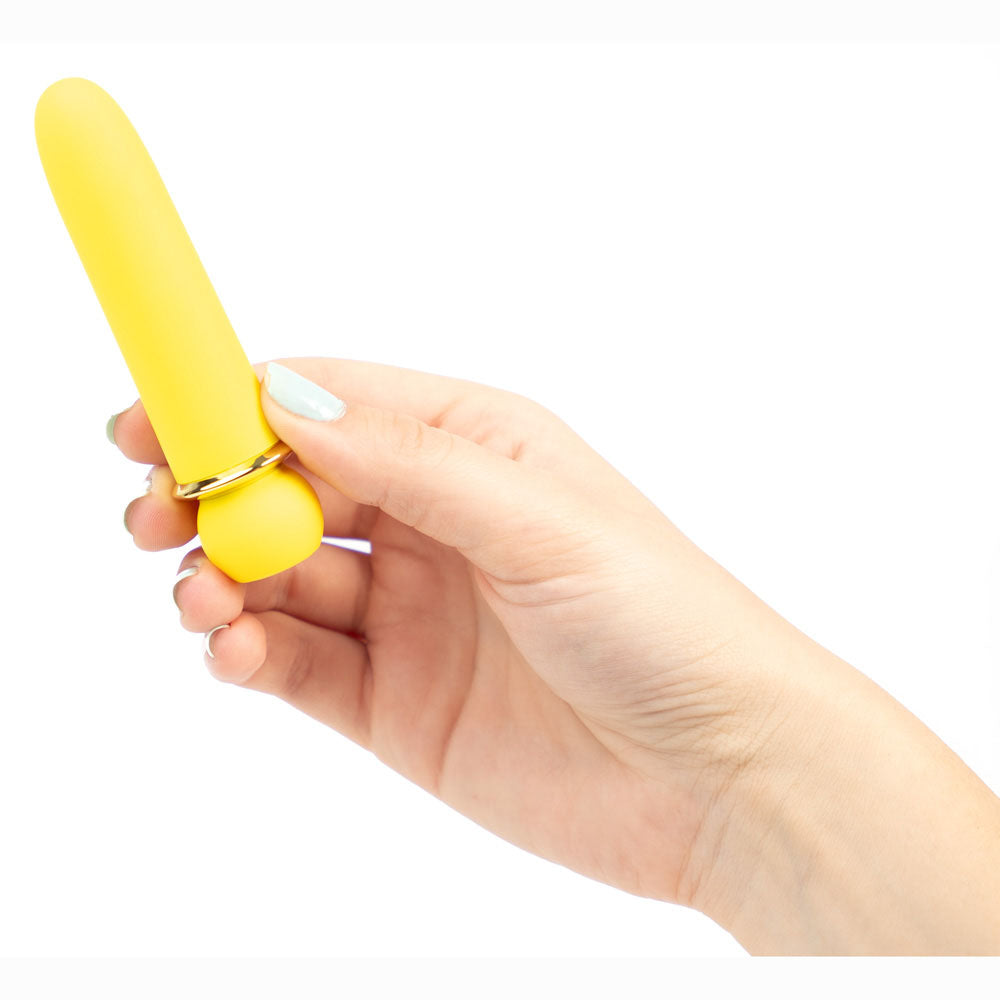 Maia JAGUAR - Yellow - Yellow 10.1 cm USB Rechargeable Bullet - MA24-01-YELLOW