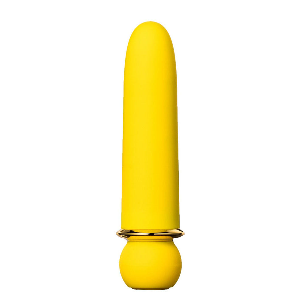 Maia JAGUAR - Yellow - Yellow 10.1 cm USB Rechargeable Bullet - MA24-01-YELLOW