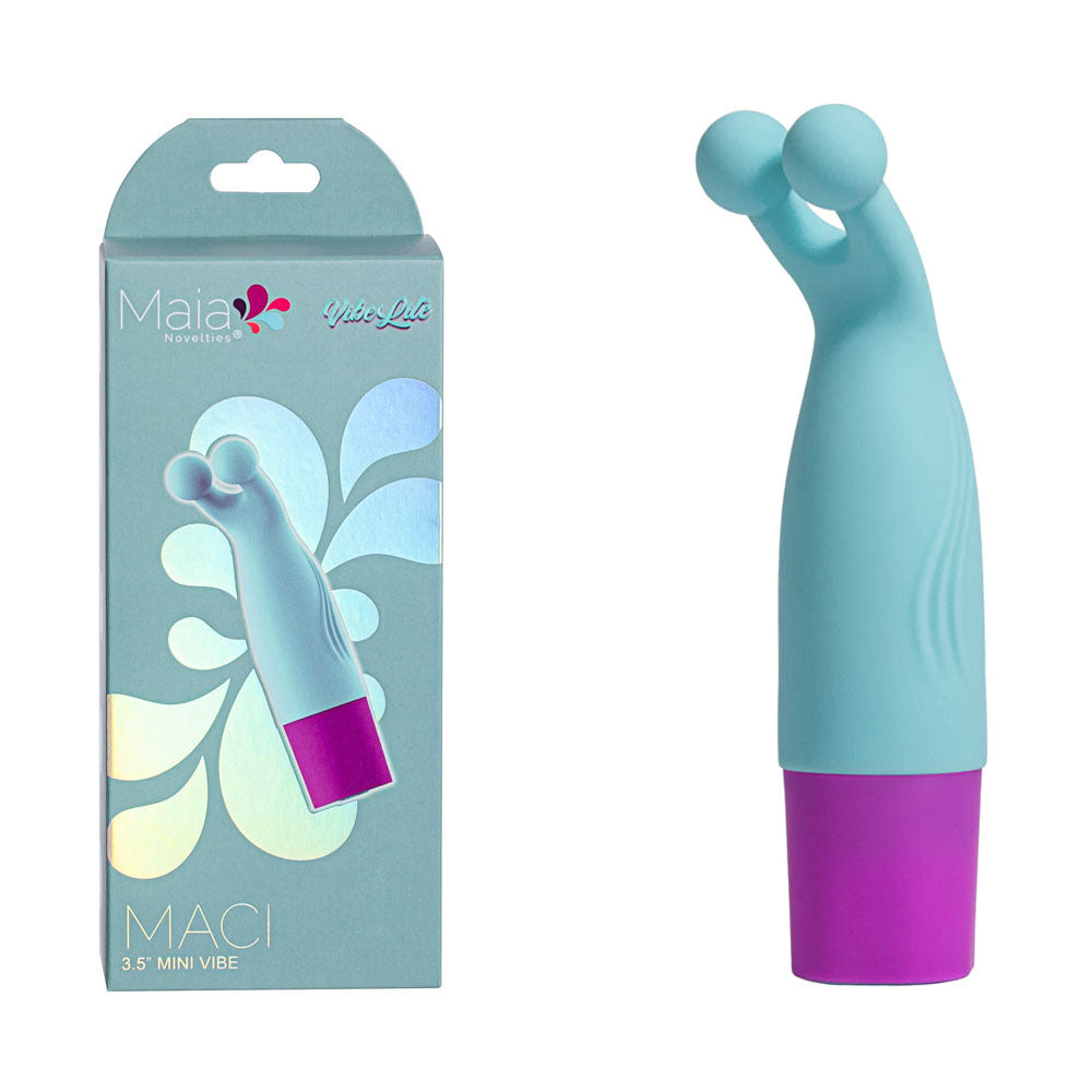 Maia MACI - Light Blue 8.9 cm USB Rechargeable Bullet - MA24-06