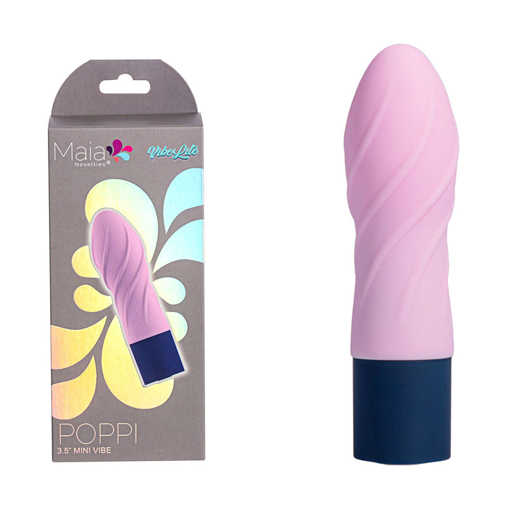 Maia POPPI - Light Pink 8.9 cm USB Rechargeable Bullet - MA24-07