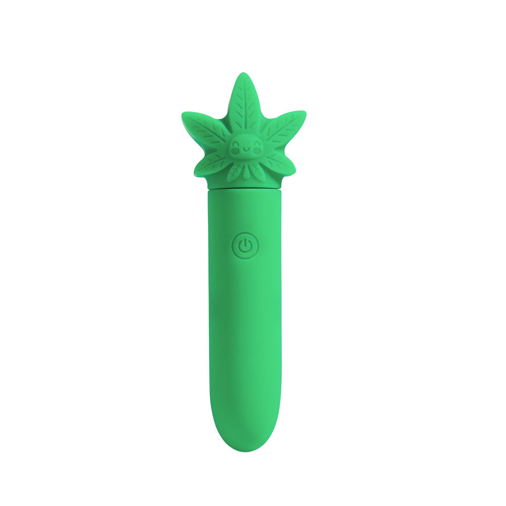 Maia STONI - 420 Green 11.1 cm USB Rechargeable Bullet - MA24-09