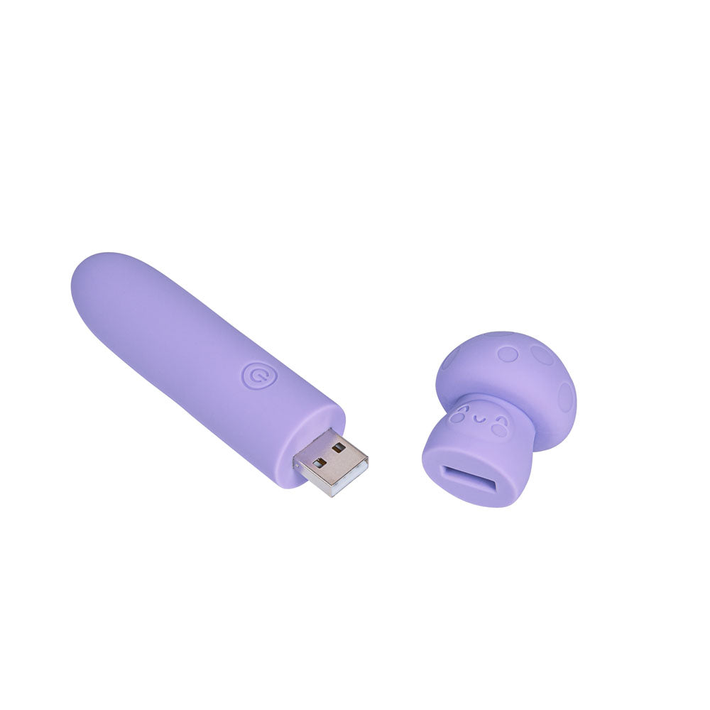 Maia HAPPI - Purple 11.1 cm USB Rechargeable Bullet - MA24-10