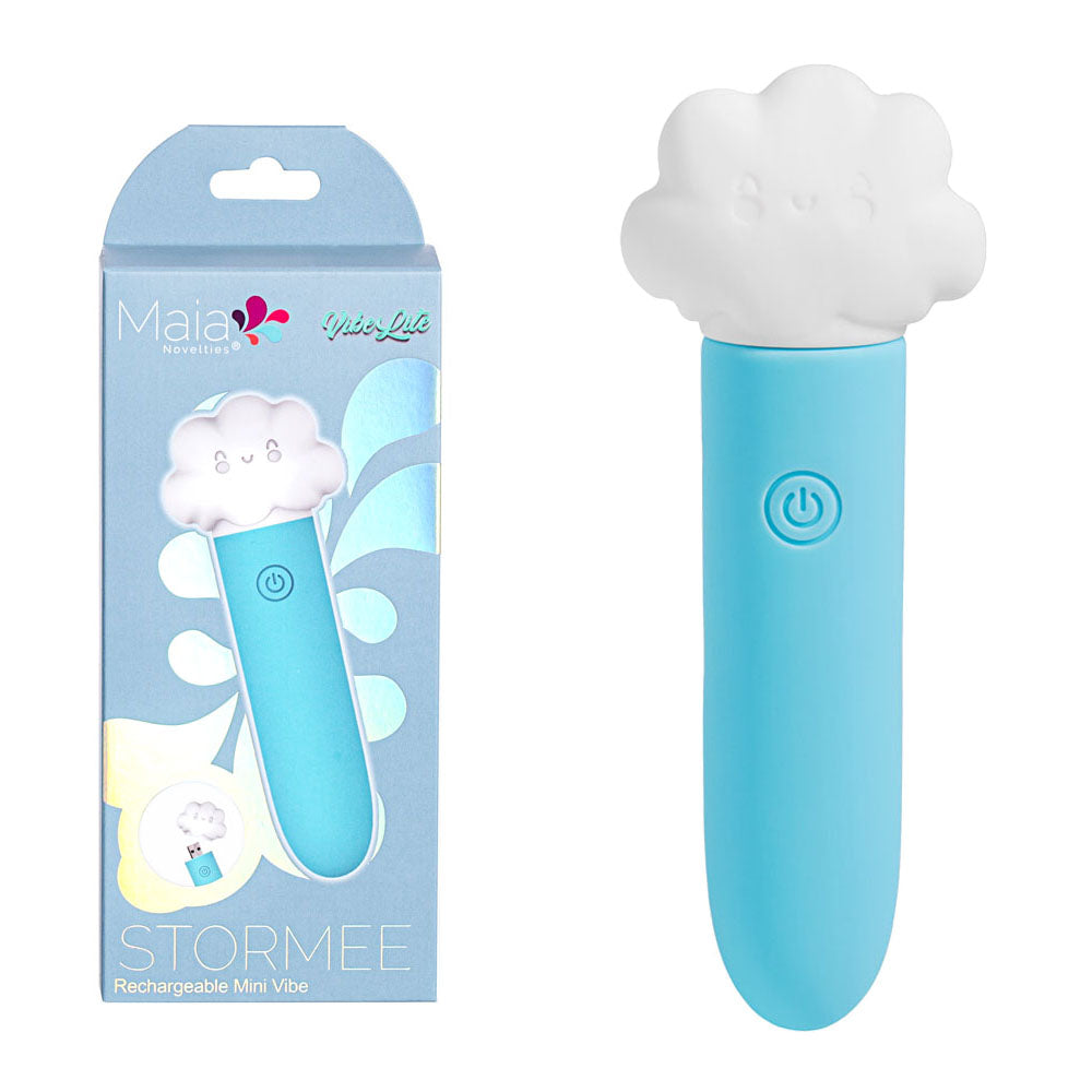 Maia STORMEE - Blue 11.1 cm USB Rechargeable Bullet - MA24-11