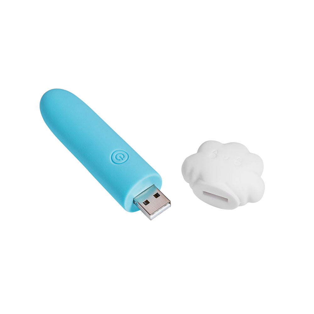 Maia STORMEE - Blue 11.1 cm USB Rechargeable Bullet - MA24-11