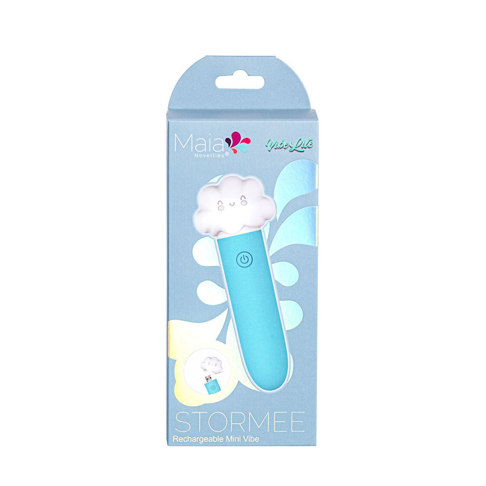 Maia STORMEE - Blue 11.1 cm USB Rechargeable Bullet - MA24-11