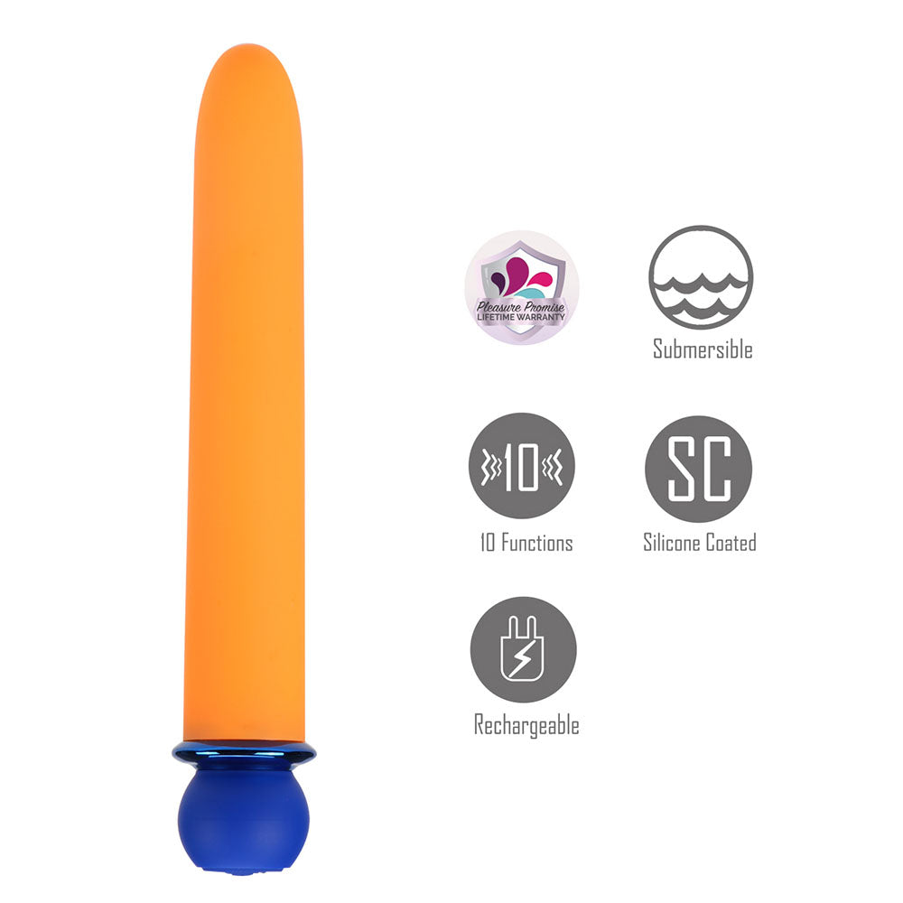 Maia RORI - Orange - Orange 15.2 cm USB Rechargeable XL Bullet - MA24-17-ORANGE