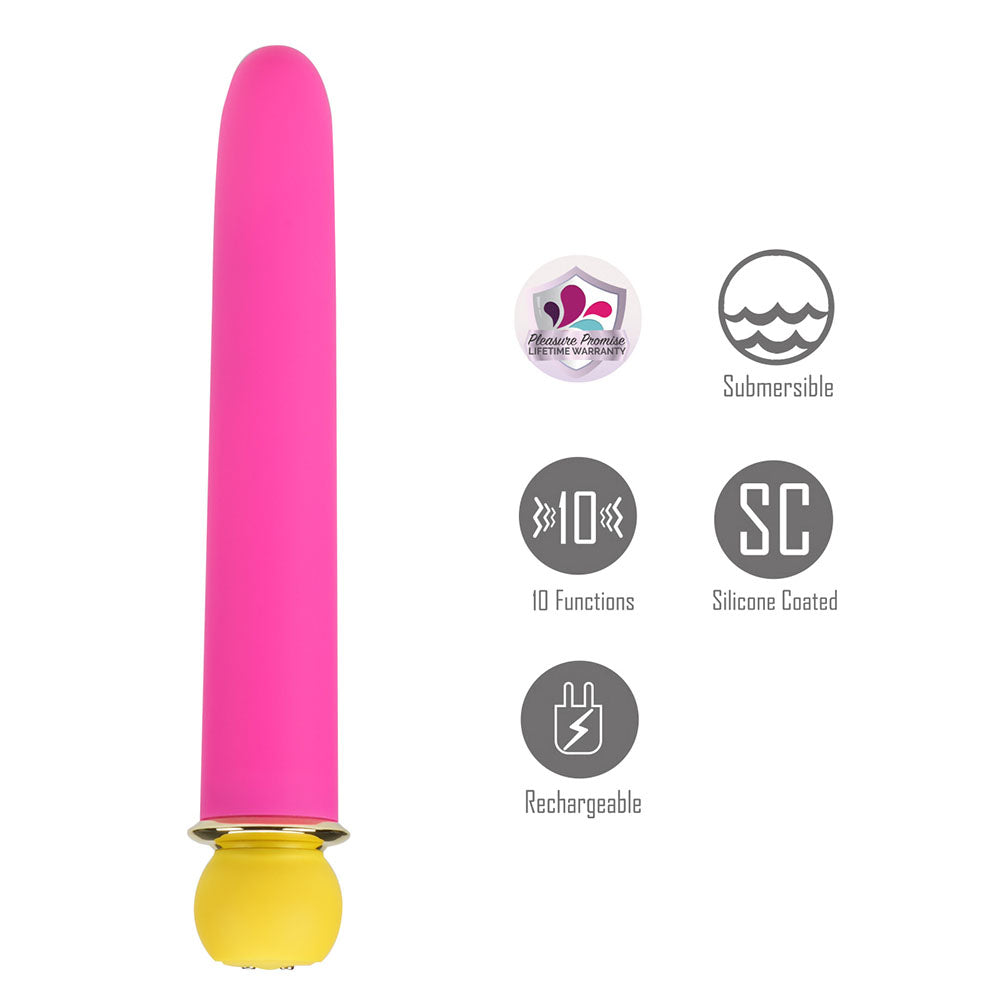 Maia RORI - Pink - Pink 15.2 cm USB Rechargeable XL Bullet - MA24-17-PINK