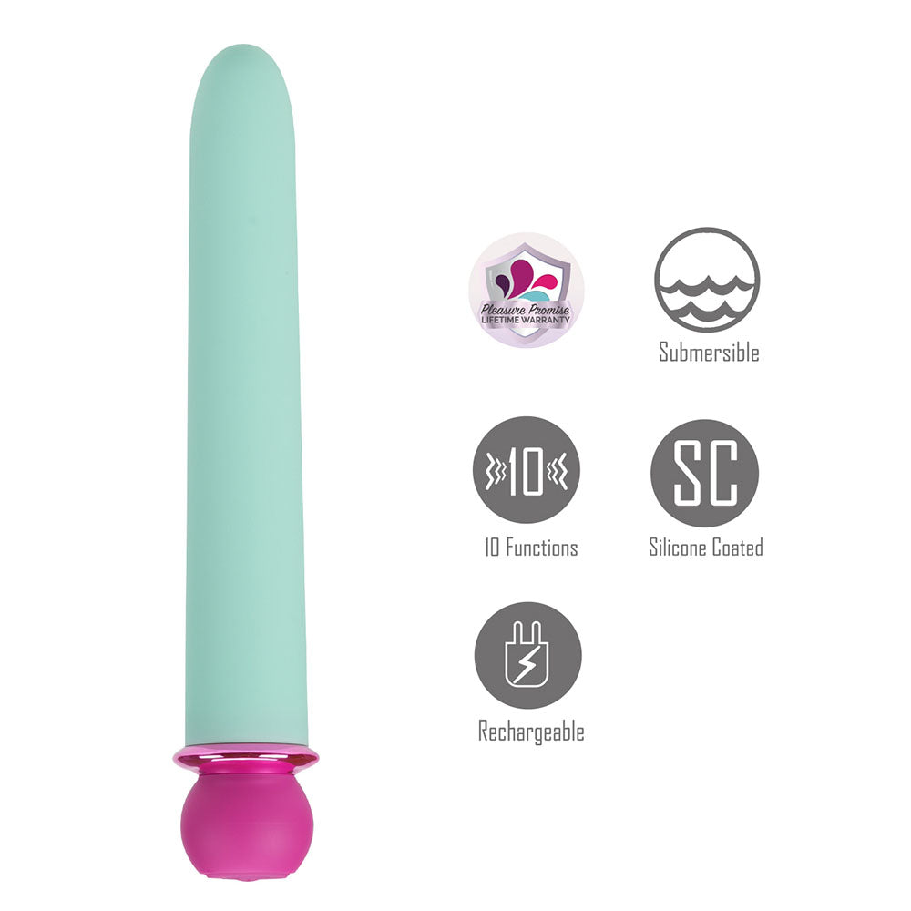 Maia RORI - Teal - Teal 15.2 cm USB Rechargeable XL Bullet - MA24-17-TEAL